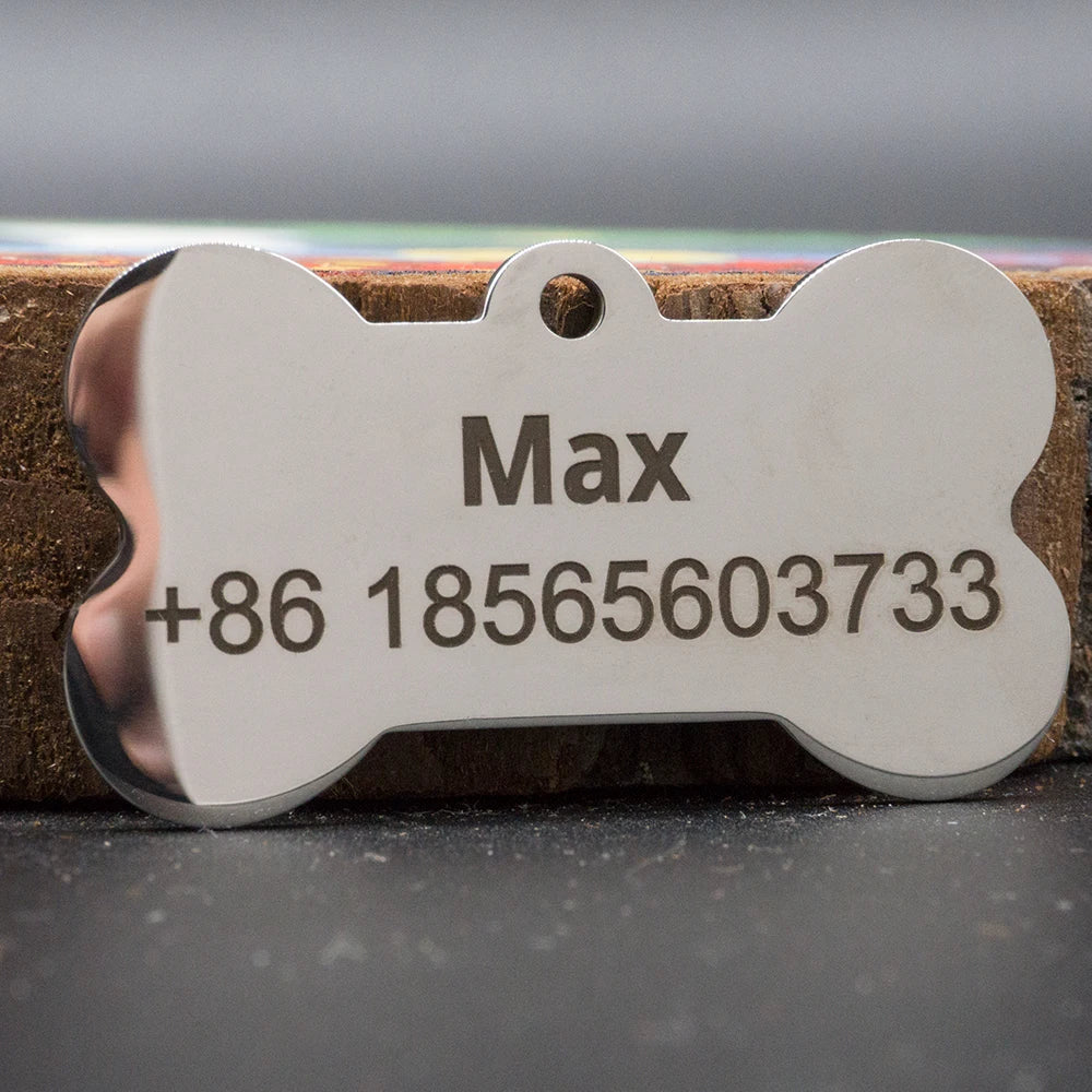 Custom Stainless Steel Pet ID Tag