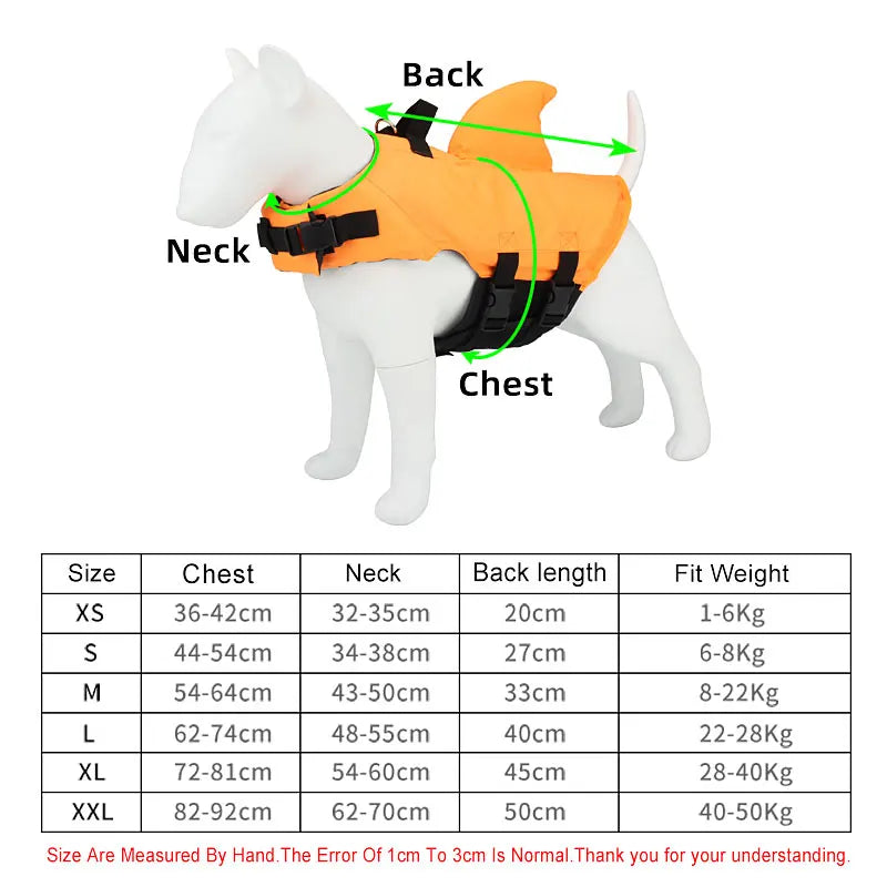 Shark Fin Dog Life Vest