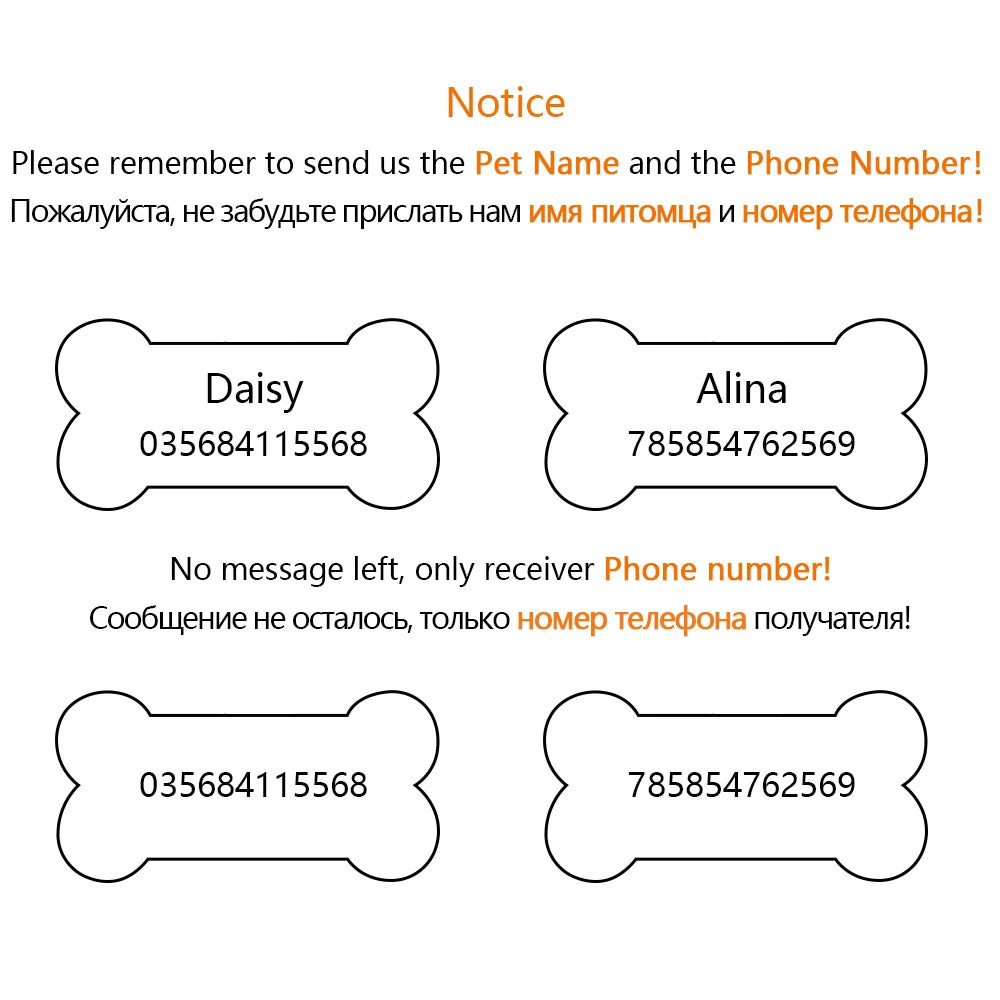 Custom Stainless Steel Pet ID Tag