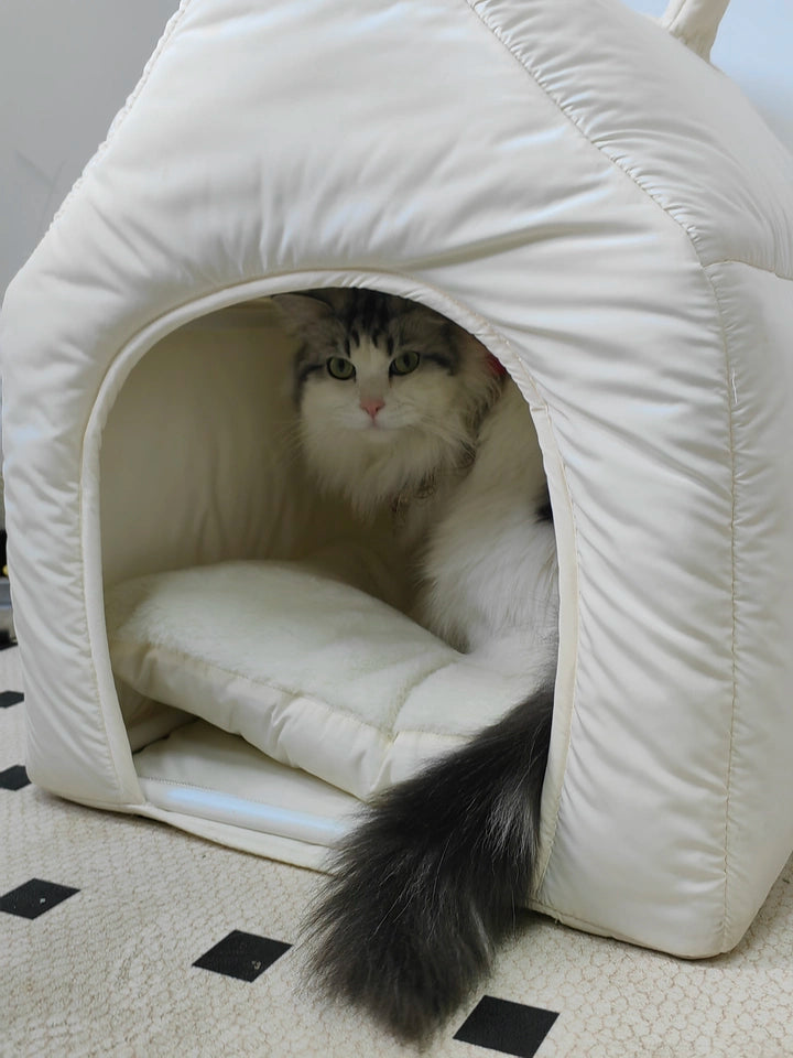 Heated Winter Cat Nest Tent