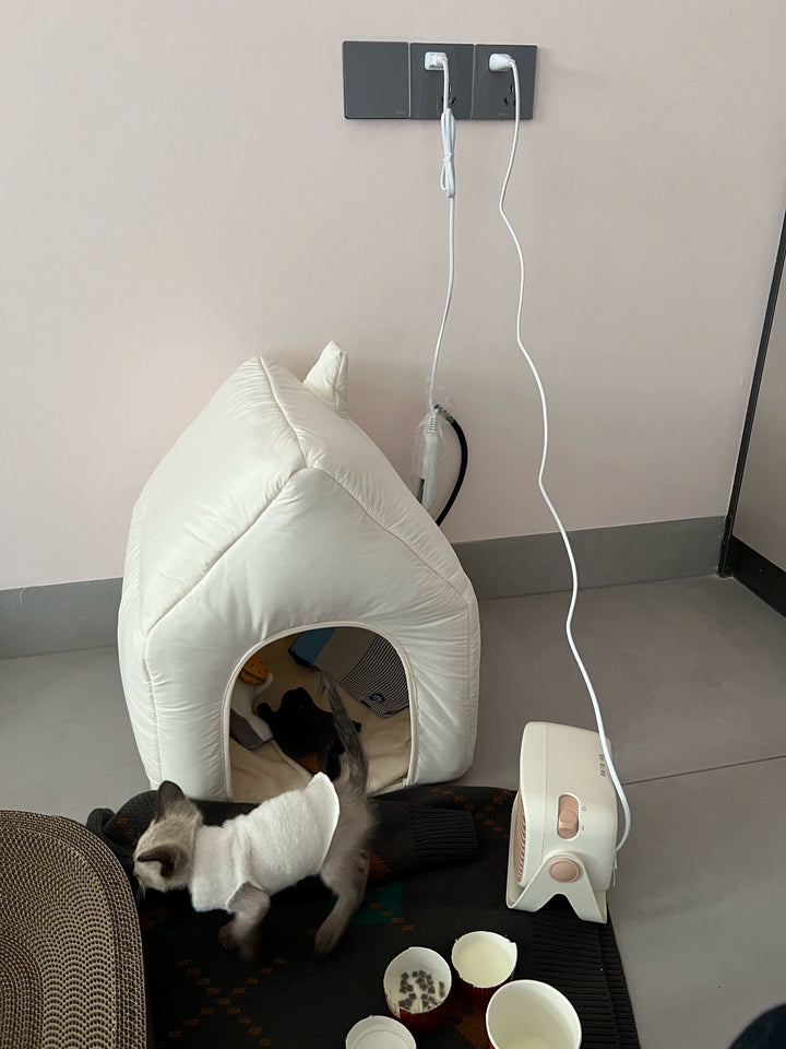 Heated Winter Cat Nest Tent