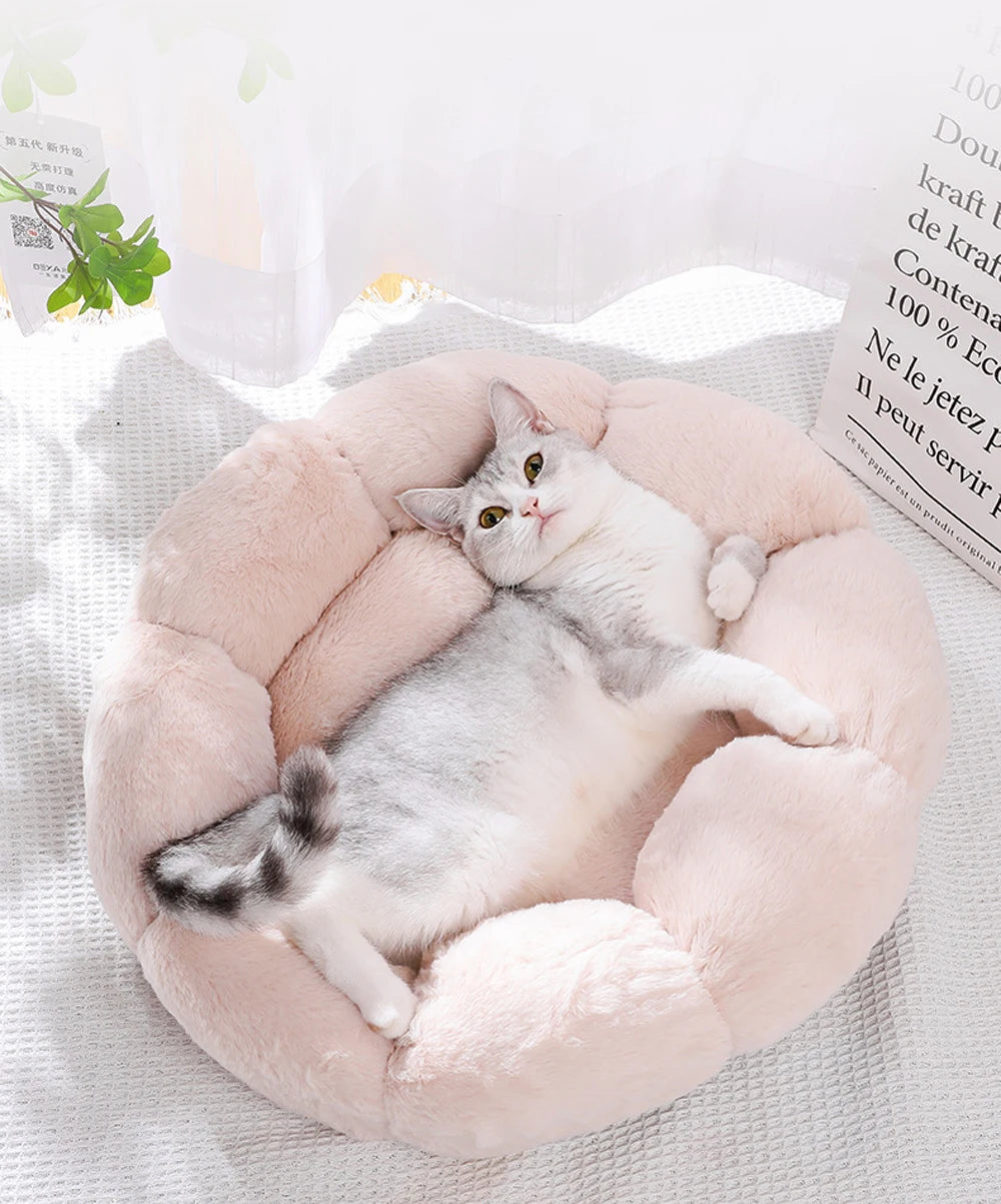 Flower Shape Soft Pet Bed