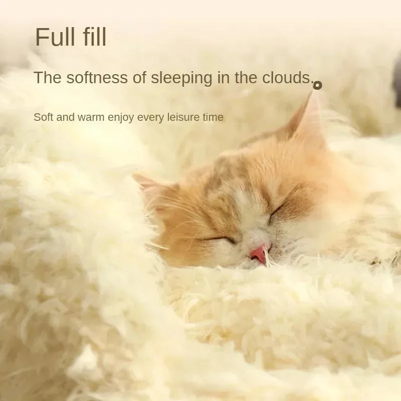 Winter Warm Pet House Bed