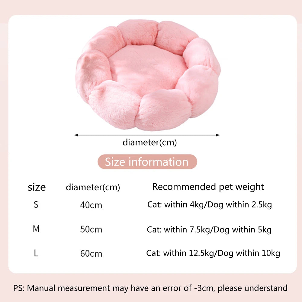 Flower Shape Soft Pet Bed
