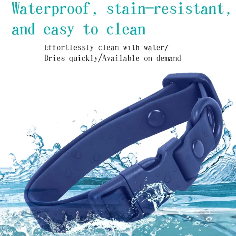 Macaron Color Waterproof Dog Collar