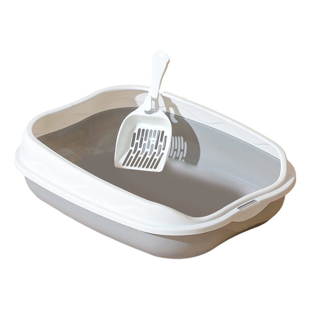 Portable Semi-Enclosed Cat Litter Box