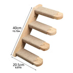 Wall-Mounted Cat Ledge & Steps