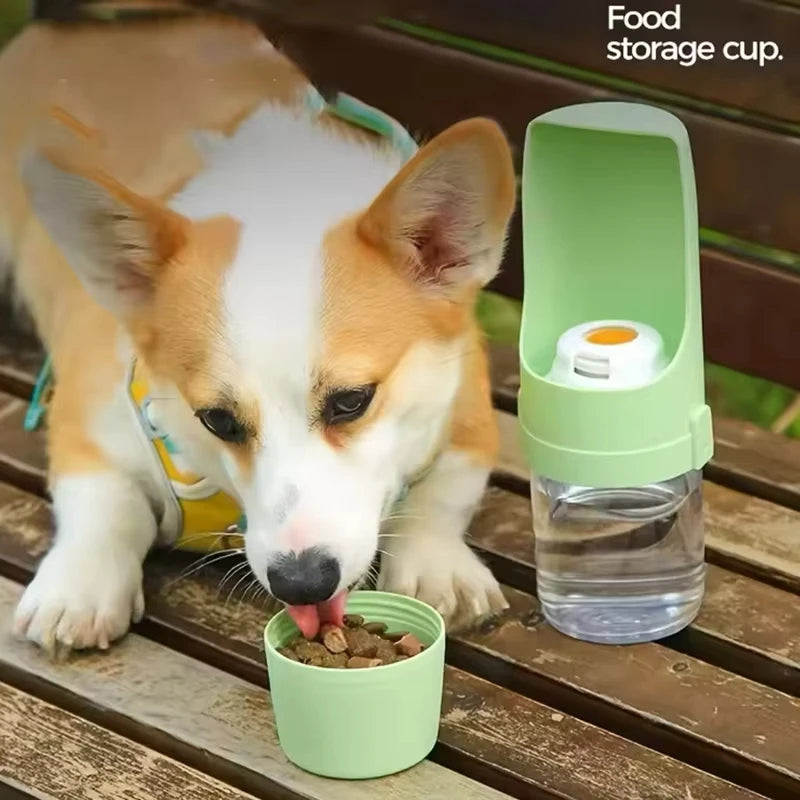 2-in-1 Dog Travel Water Bottle