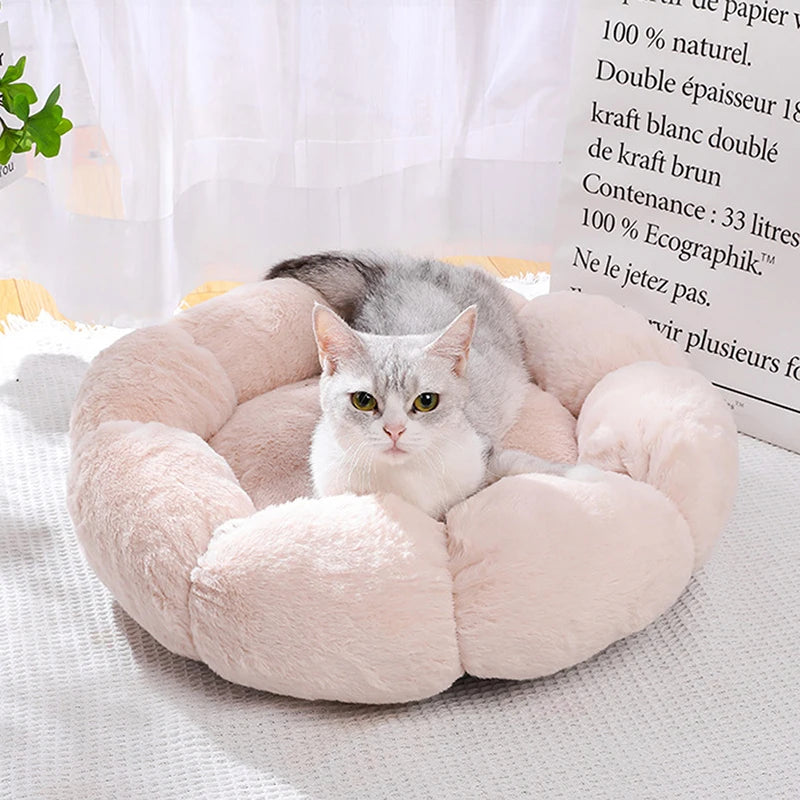Flower Shape Soft Pet Bed