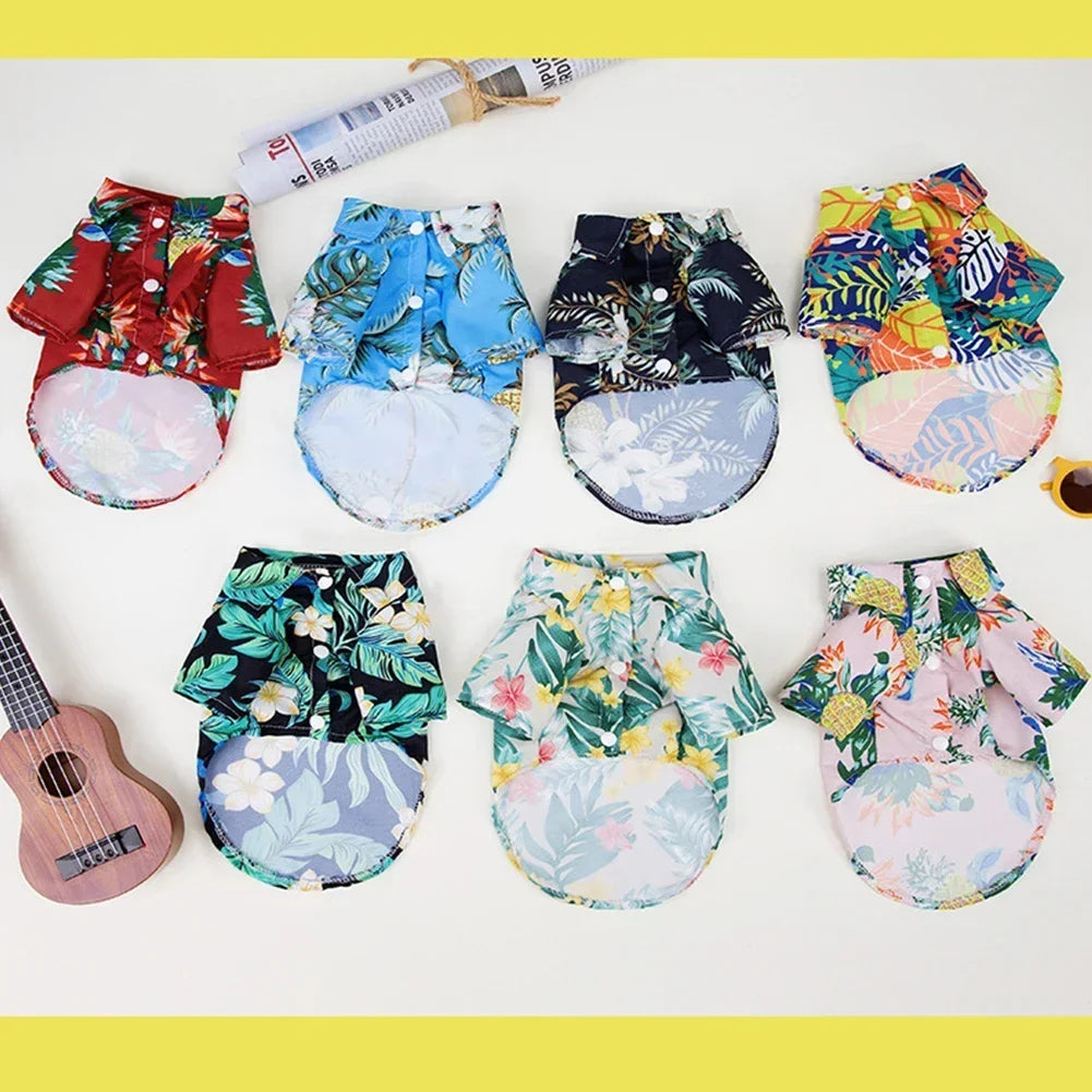Hawaiian Style Summer Pet Shirt