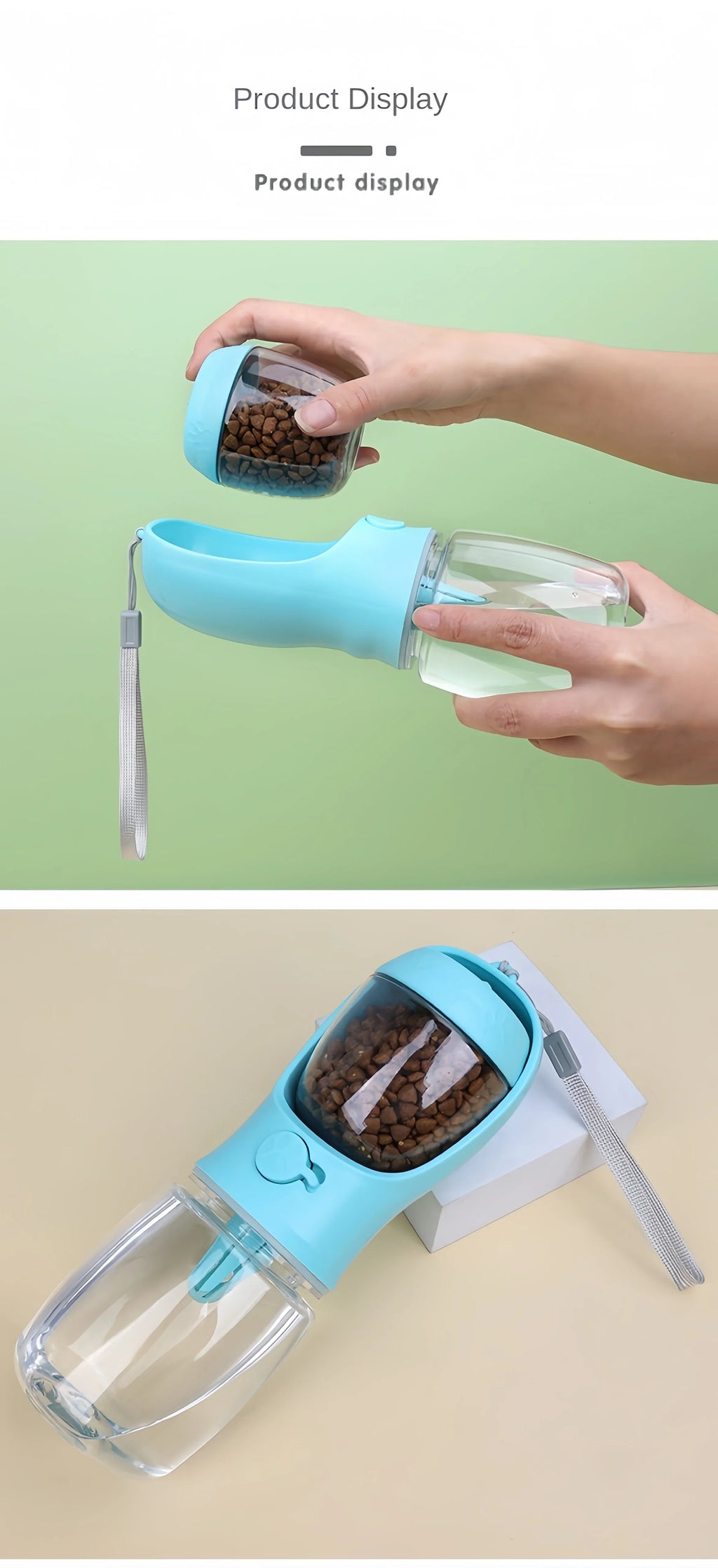 Portable Pet Food & Water Container