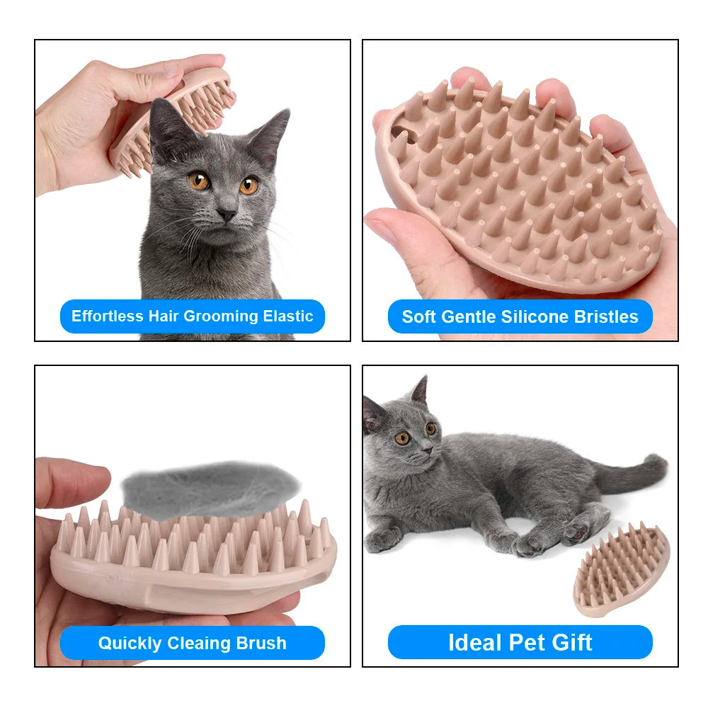 Silicone Pet Massage & Wash Brush