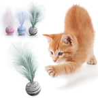 Feather Ball Cat Toy Set