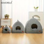 2-in-1 Winter Cat House Bed