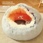 Plush Semi-Enclosed Cat Nest
