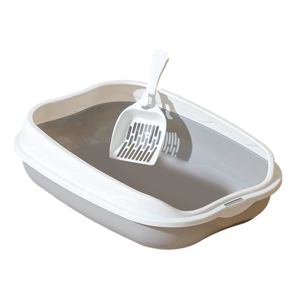 Portable Semi-Enclosed Cat Litter Box