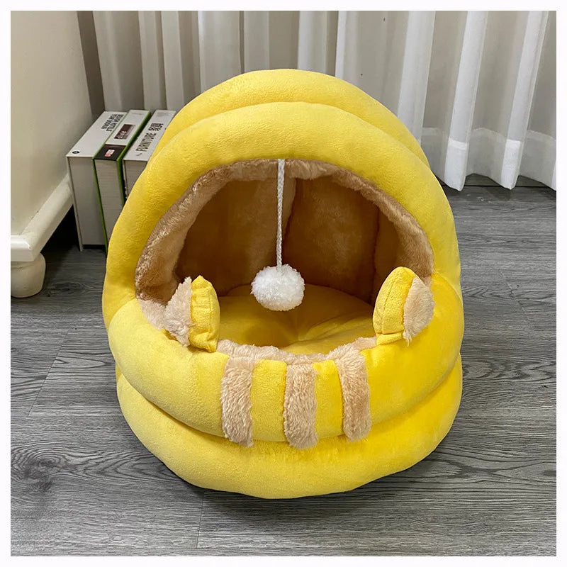 Round Cozy Cat & Dog Bed House