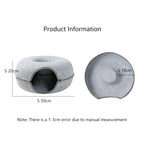 Donut Pet Tunnel Bed & Toy