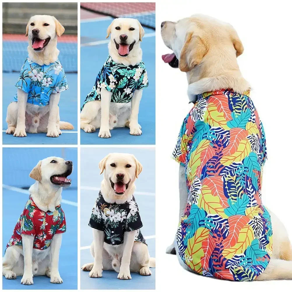 Hawaiian Style Summer Pet Shirt