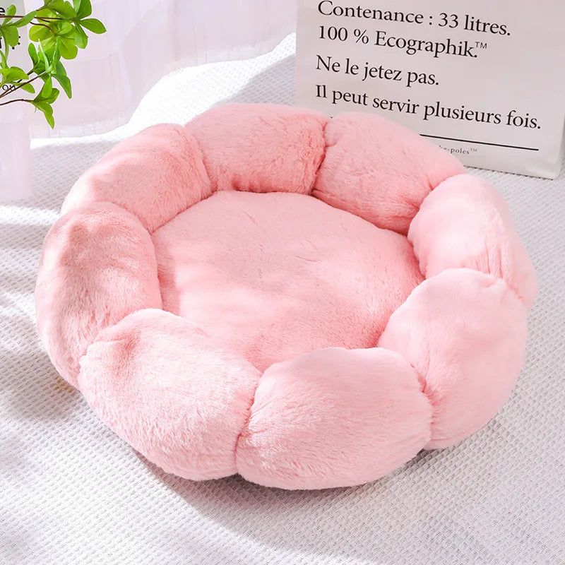 Flower Shape Soft Pet Bed