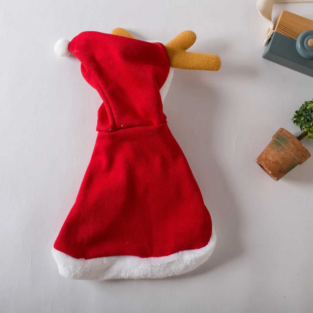 Christmas Hooded Pet Cape