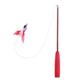 Telescopic Feather Cat Teaser Wand