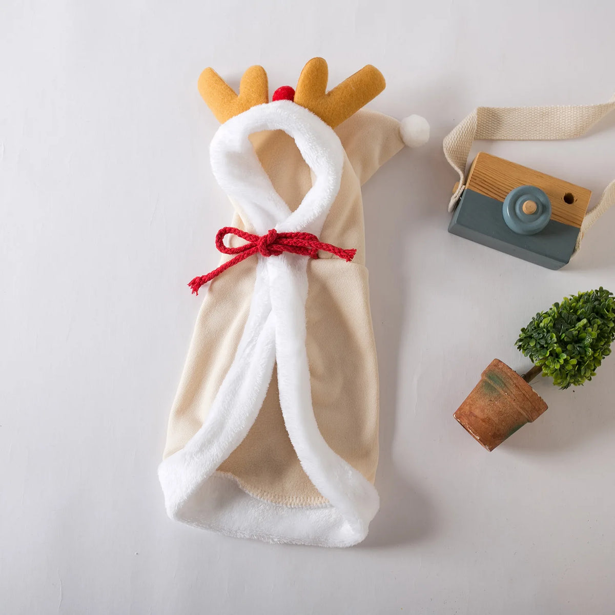 Christmas Hooded Pet Cape