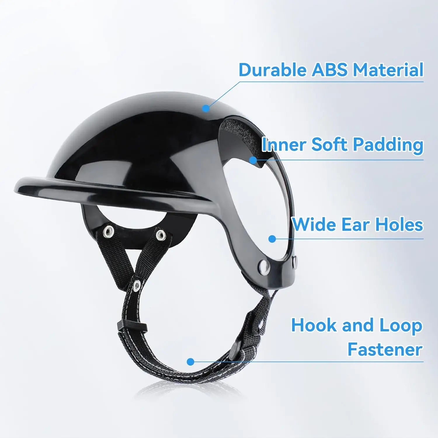 Motorcycle Style Pet Helmet & Glasses