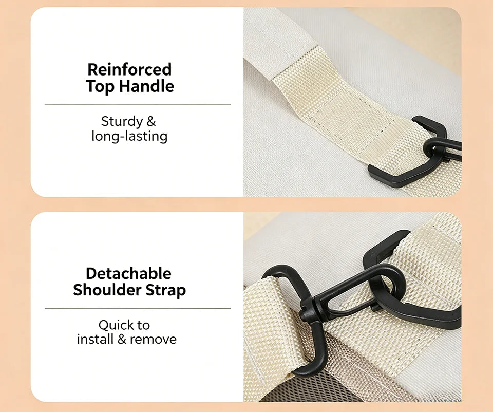 Foldable Pet Travel Carrier Bag