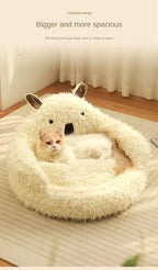 Winter Warm Pet House Bed
