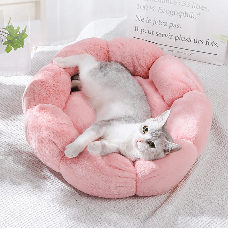 Flower Shape Soft Pet Bed
