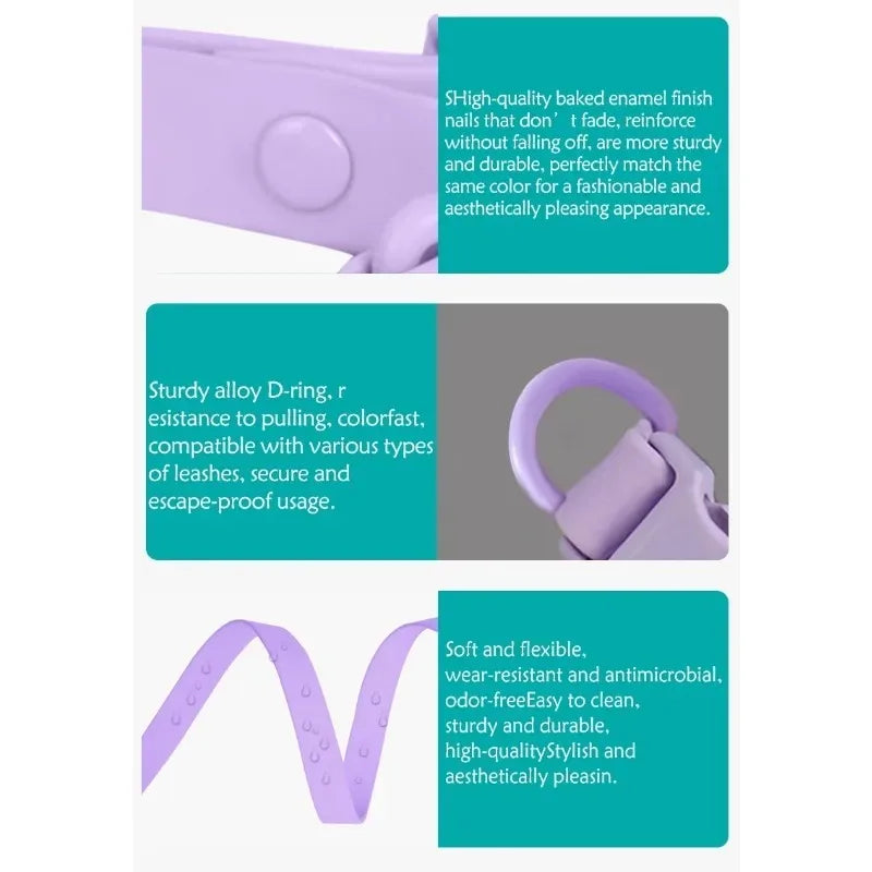 Macaron Color Waterproof Dog Collar