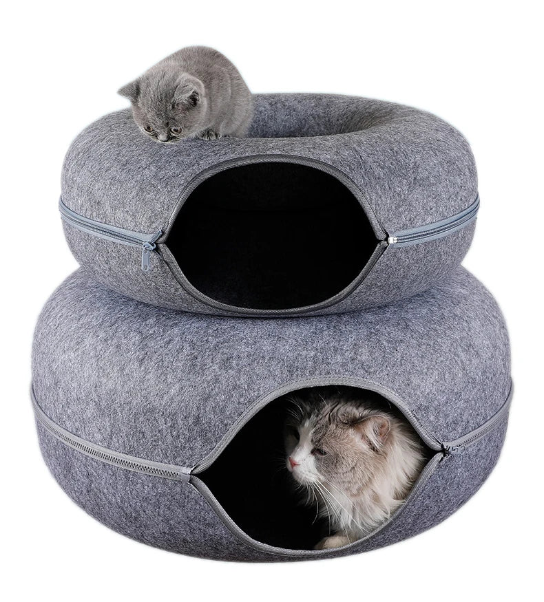 Donut Pet Tunnel Bed & Toy