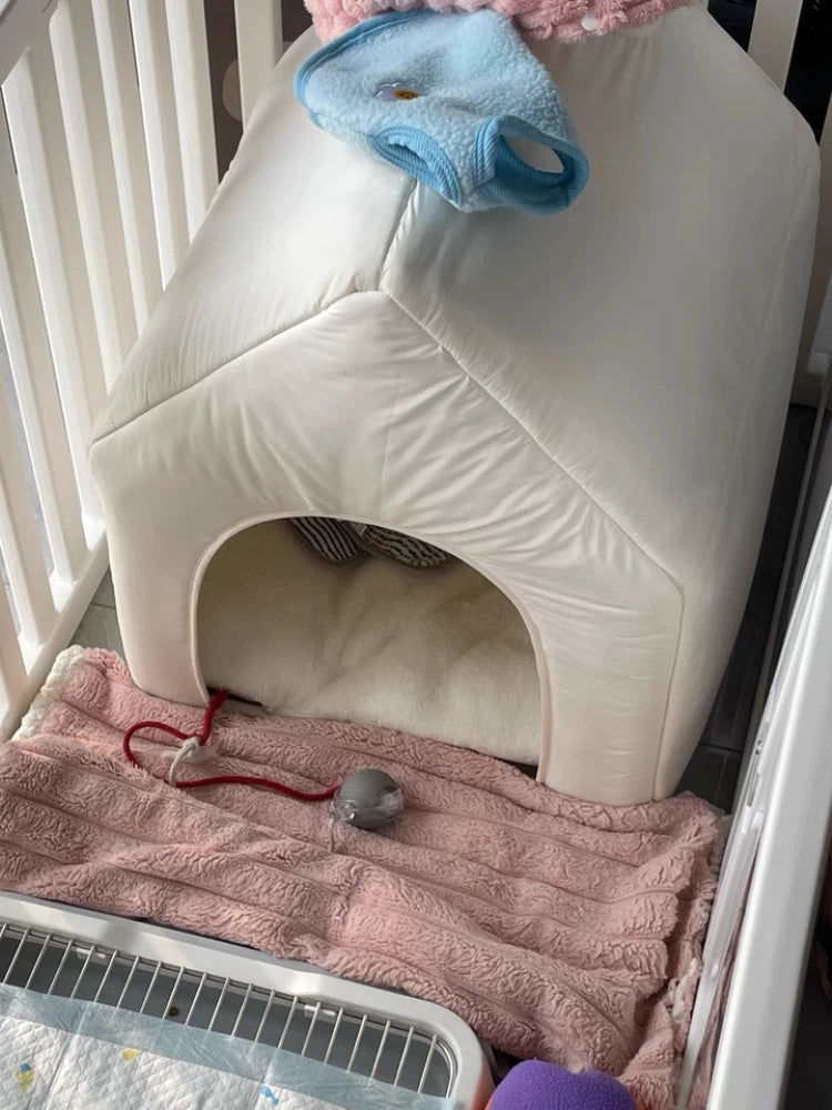 Heated Winter Cat Nest Tent