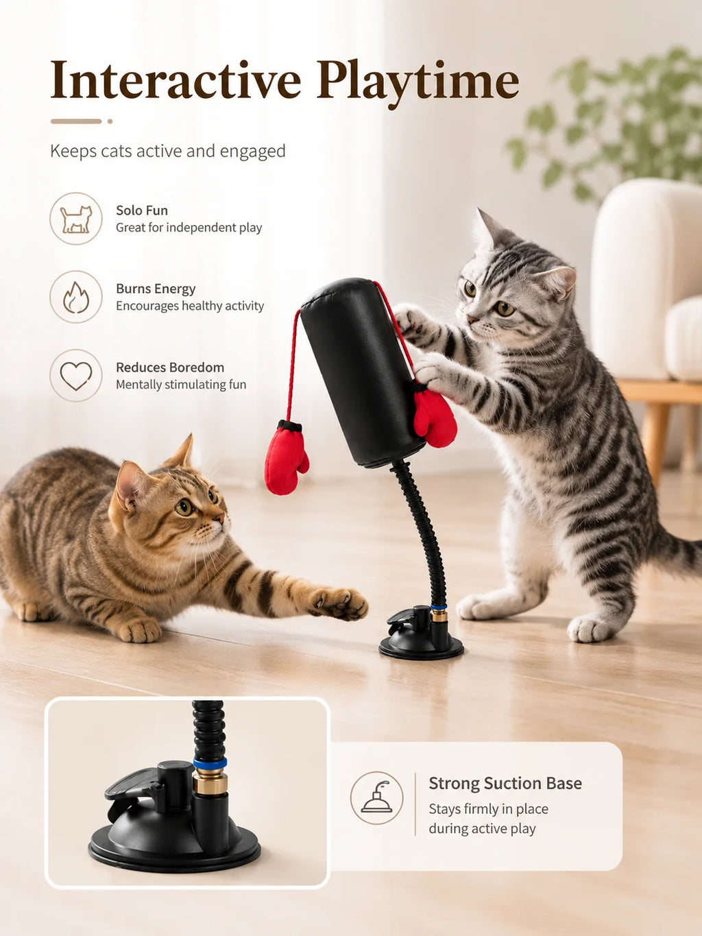 Interactive Cat Boxing Toy