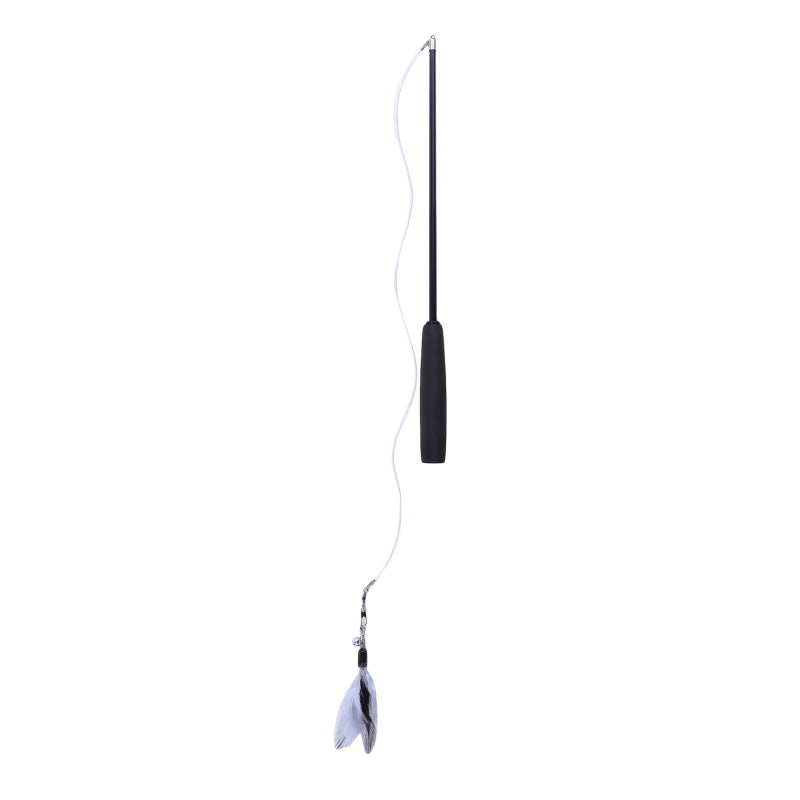 Telescopic Feather Cat Teaser Wand