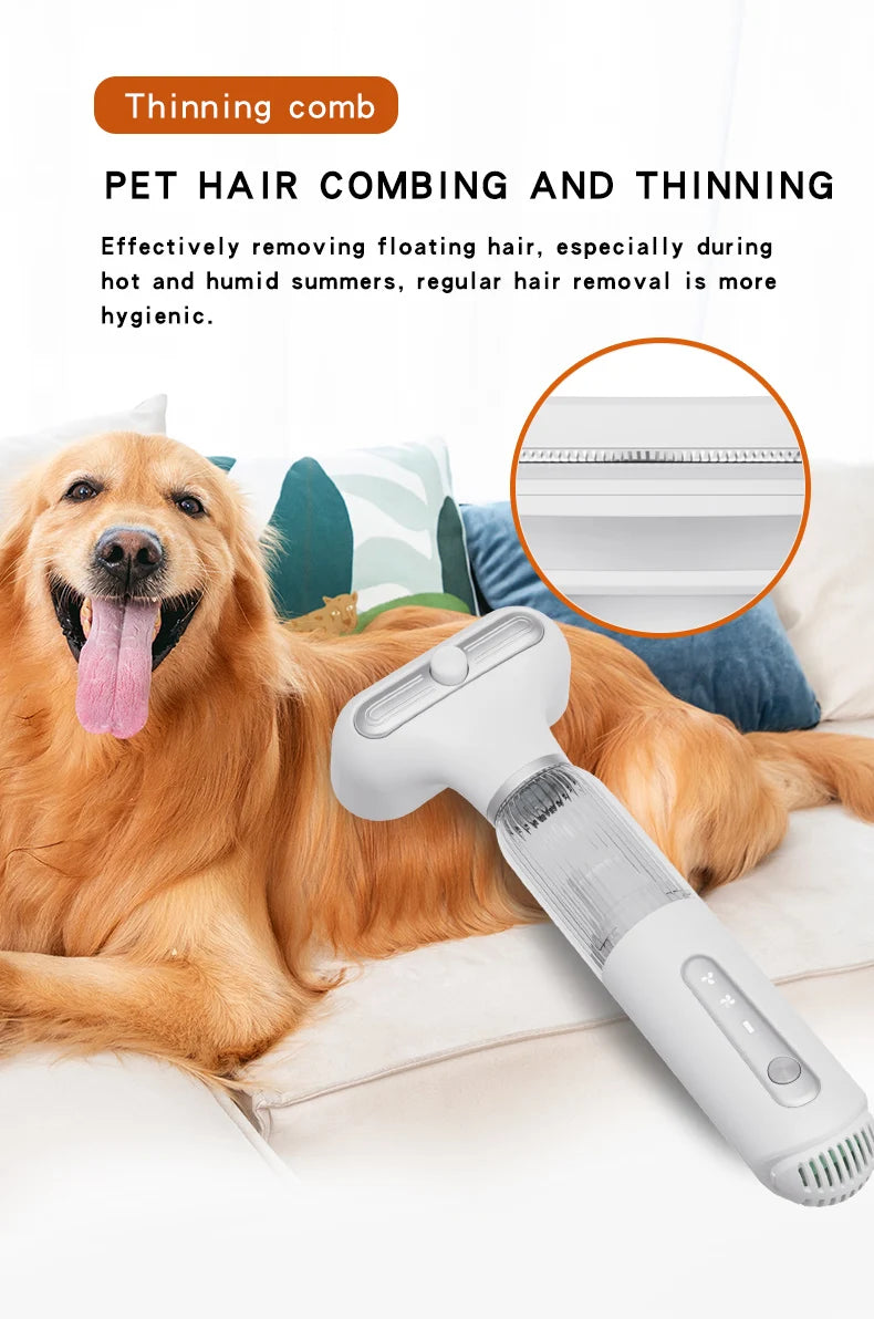 SoftAura 2026 New Pet Hair Dryer Blowing Comb Strong Wind Dog Grooming Brush Cool Air Drying Professional Home Pet Care