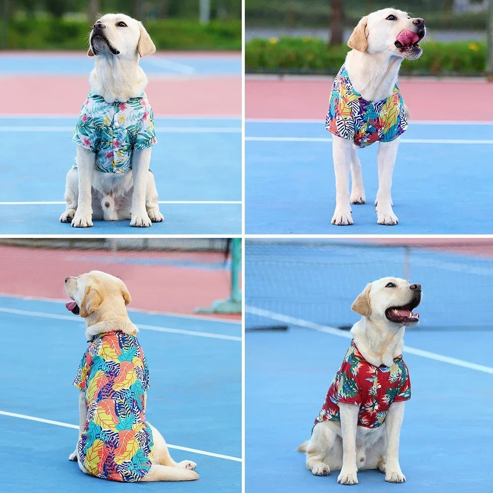 Hawaiian Style Summer Pet Shirt