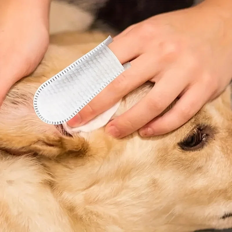 Disposable Pet Dental Finger Wipes