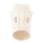 Knitted Cable-Knit Dog Sweater