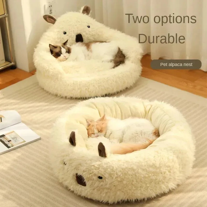 Winter Warm Pet House Bed