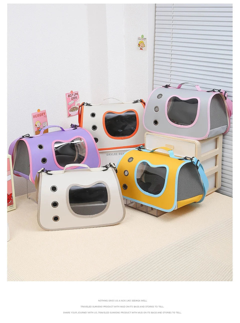 Foldable Pet Travel Carrier Bag