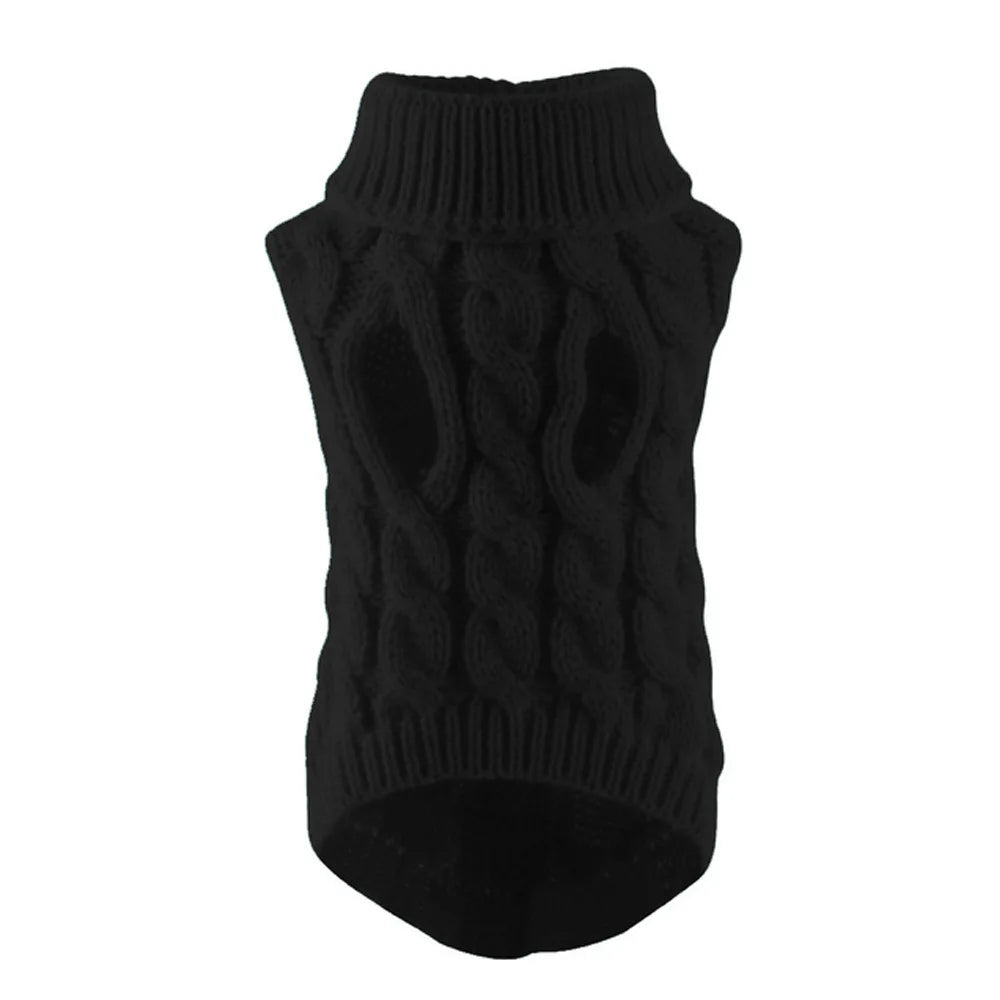 Knitted Cable-Knit Dog Sweater