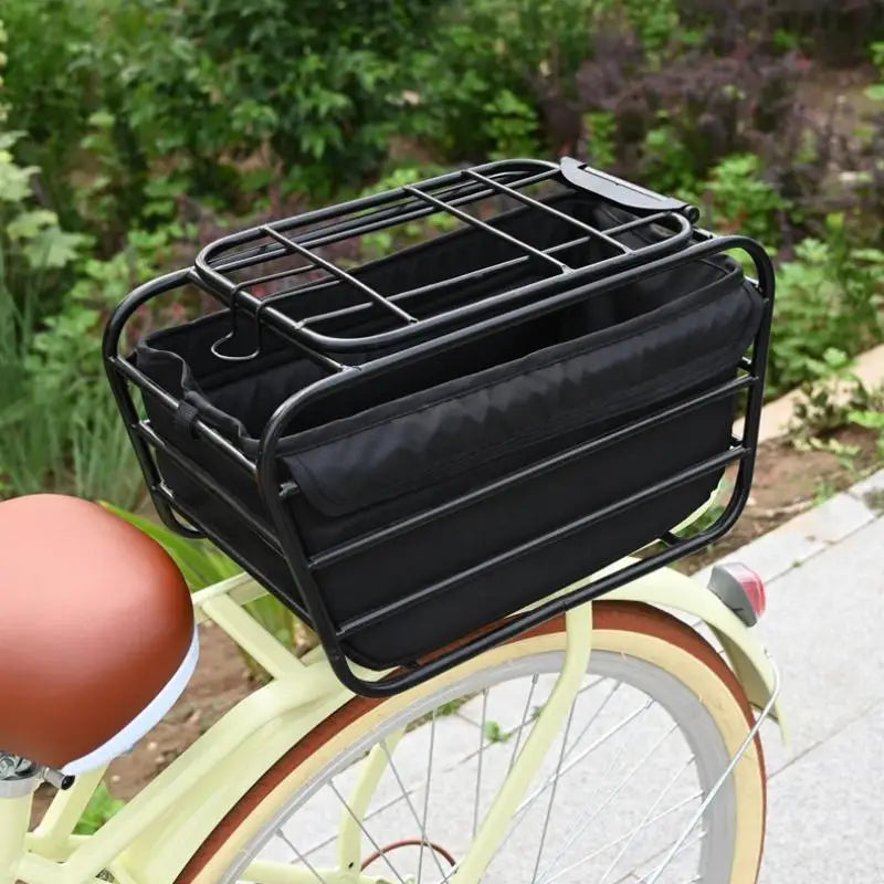 2-in-1 Dog Bike Basket Carrier