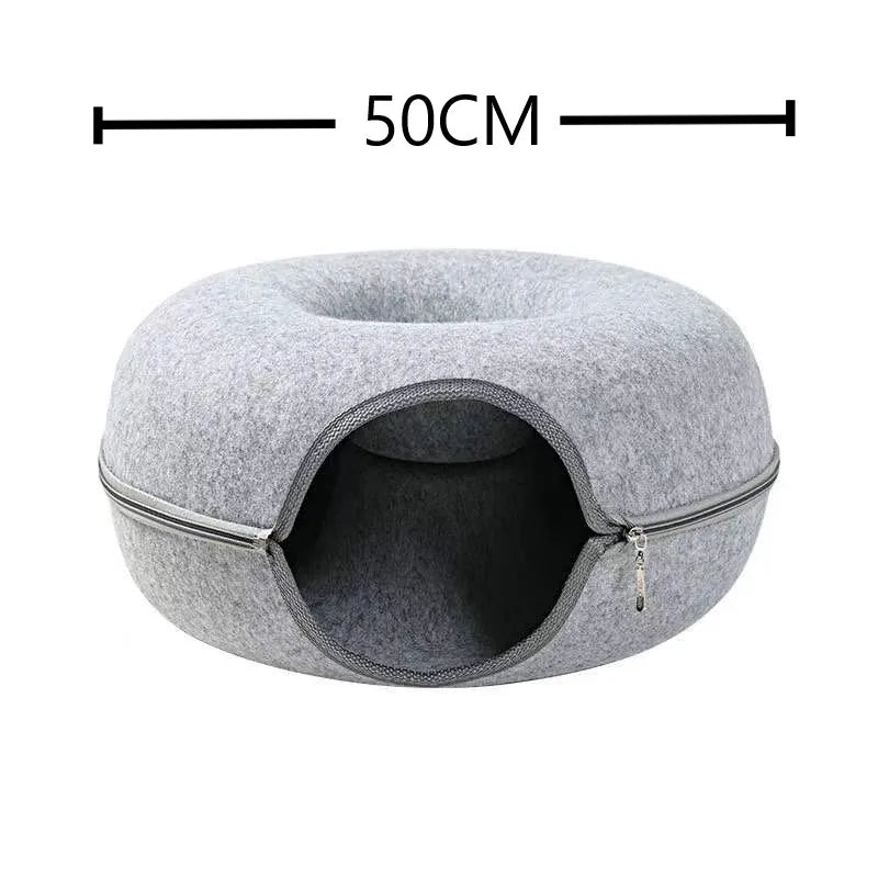 Donut Pet Tunnel Bed & Toy