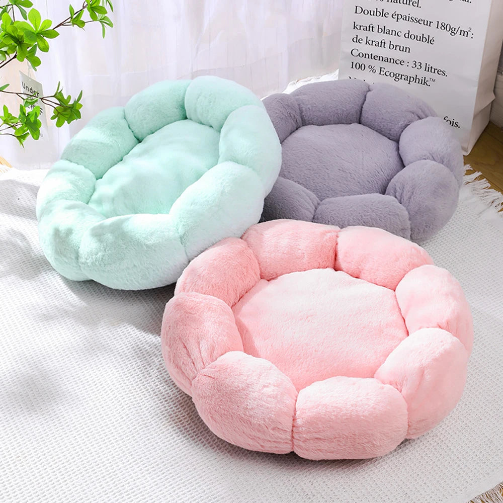 Flower Shape Soft Pet Bed