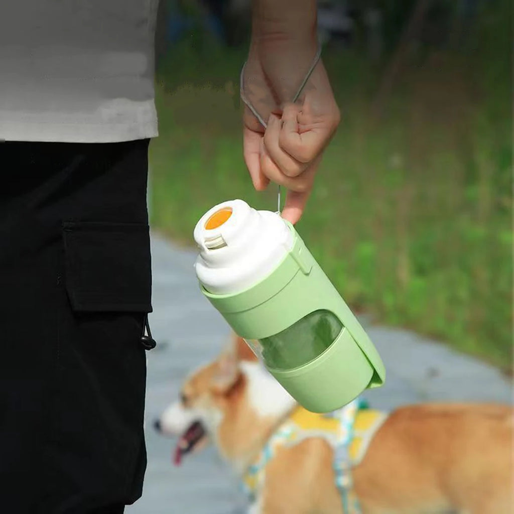 2-in-1 Dog Travel Water Bottle