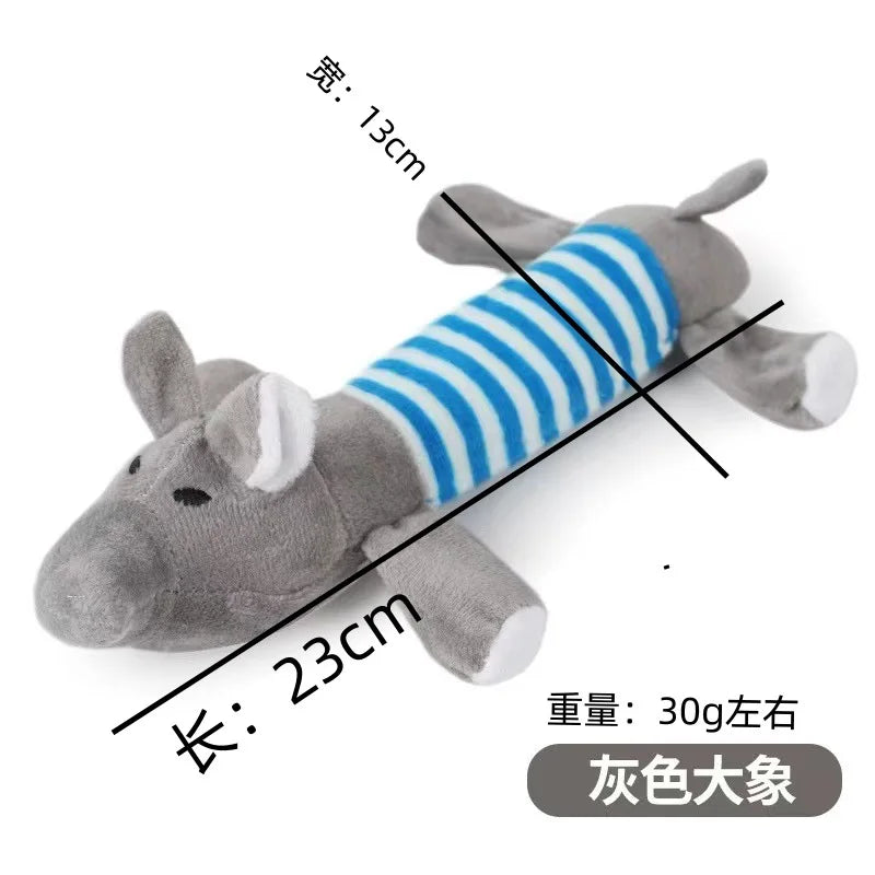 Plush Squeaky Animal Dog Toy