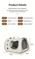 Foldable Pet Travel Carrier Bag