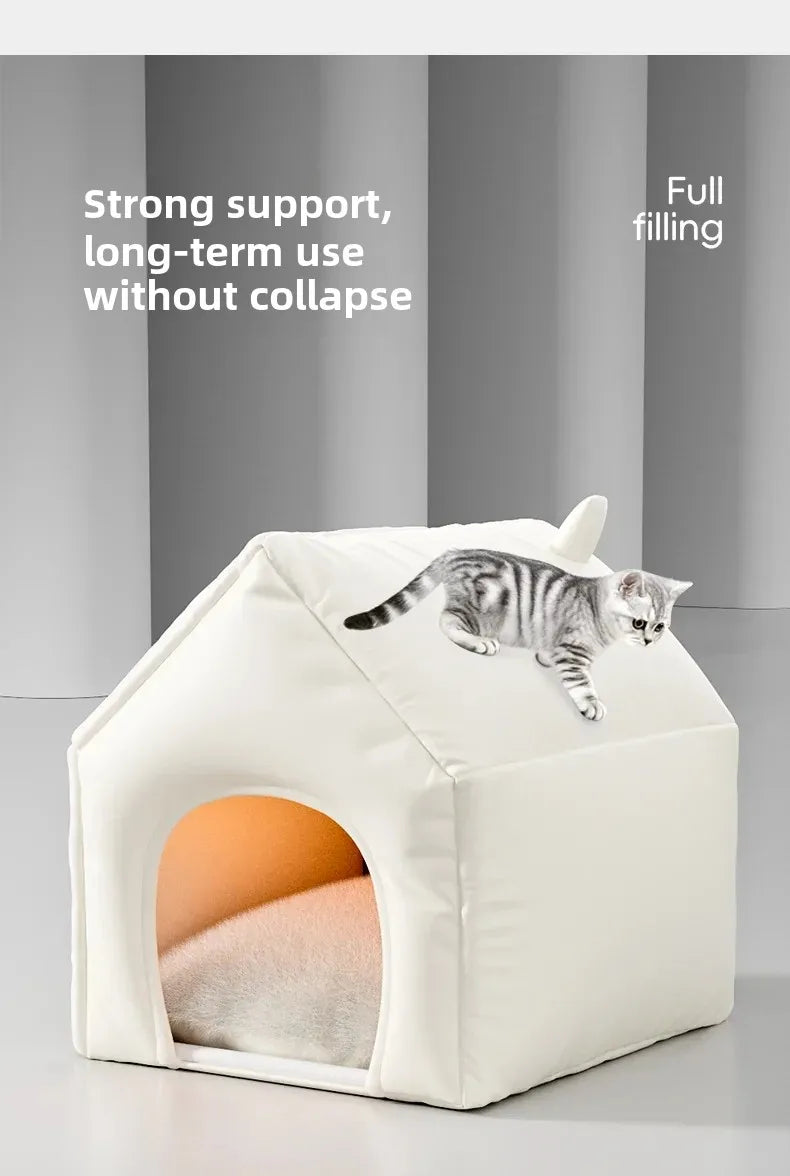 Heated Winter Cat Nest Tent